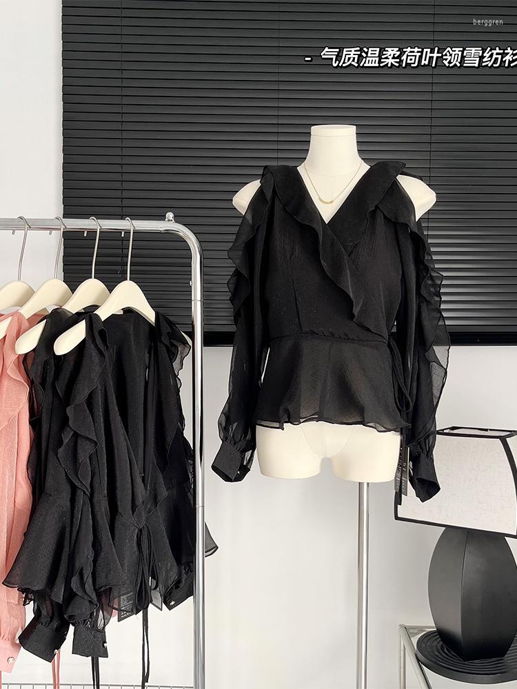 Women's Blouses 2023 Summer Women Thin Vintage Long Sleeve Shirt Chiffon Design Off Shoulder Ruffles Blouse Korean Fashion Aesthetic Elegant, Pink
Women's Blouses 2023 Summer Women Thin Vintage Long Sleeve Shirt Chiffon Design Off Shoulder Ruffles Blouse Korean Fashion Aesthetic Elegant, Pink
