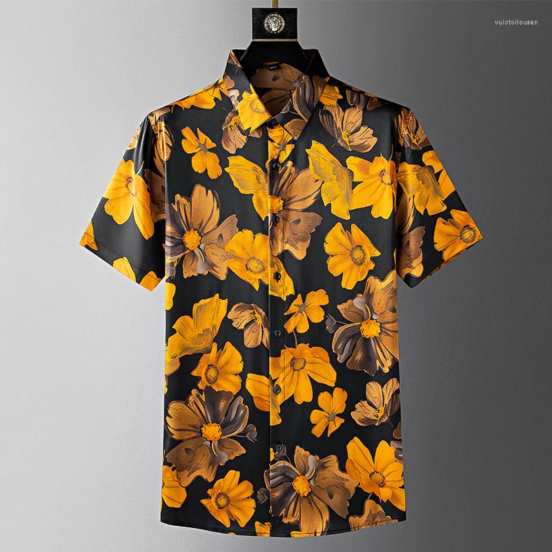 Men's Casual Shirts European And American High-end Fashion Printed Shirt Men's Short Sleeved 2023 Summer Personalized Floral Luxury, Yellow
Men's Casual Shirts European And American High-end Fashion Printed Shirt Men's Short Sleeved 2023 Summer Personalized Floral Luxury, Yellow