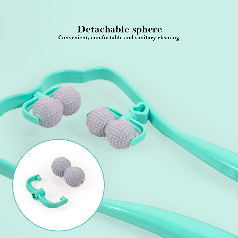 Massaging Neck Pillowws Cervical Shoulder Massage Household Manual Tool HandHeld Clamping Chip s Health Care Tools 230508