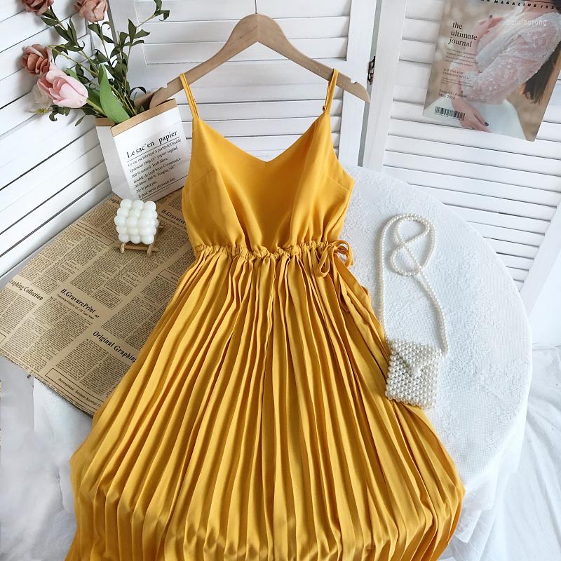 Casual Dresses Sexy V-neck Sleeveless Long Dress For Women 2023 Summer Fashion Off Shoulder High Waist Drawstring Pleated Beach Wear, Black
Casual Dresses Sexy V-neck Sleeveless Long Dress For Women 2023 Summer Fashion Off Shoulder High Waist Drawstring Pleated Beach Wear, Black