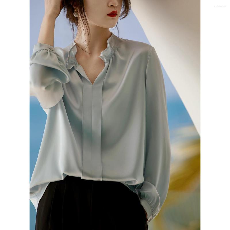 Women' Blouses Elegant And Youth Woman High-Grade Ethylic Acid Satin V-Neck Loose Casual Shirt 2023 Spring Temperament Top For Women, White
Women' Blouses Elegant And Youth Woman High-Grade Ethylic Acid Satin V-Neck Loose Casual Shirt 2023 Spring Temperament Top For Women, White