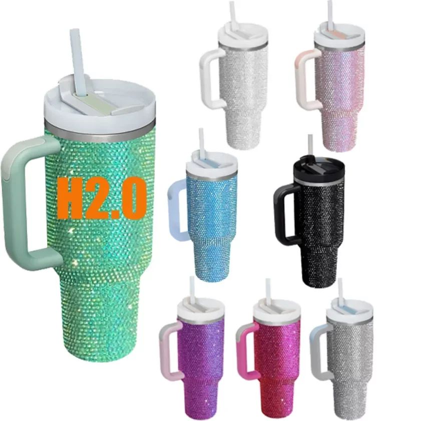 40oz diamond Vacuum Adventure quencher water bottles h2.0 plus travel mugs tumblers with handle glitter and straw customized logo NEW
40oz diamond Vacuum Adventure quencher water bottles h2.0 plus travel mugs tumblers with handle glitter and straw customized logo NEW