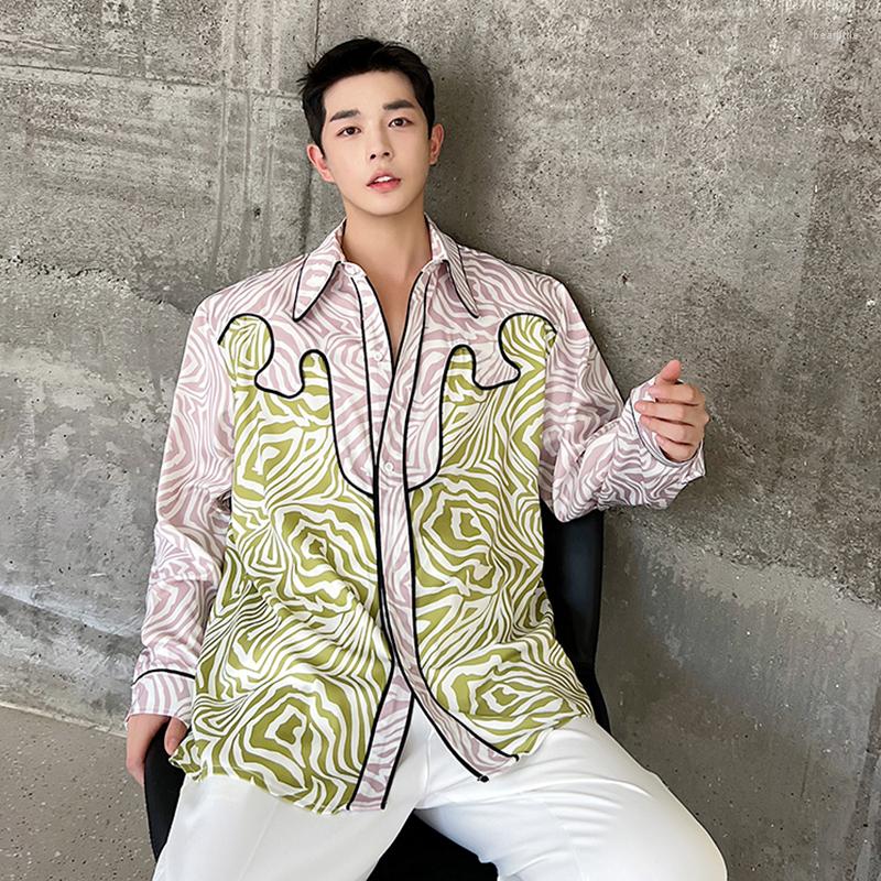 Men's Casual Shirts ERTH Male Long Sleeve Shirt Lapel Korean Fashion Contrast Color Splicing Men's Personality Printing Top 2023, As shown
Men's Casual Shirts ERTH Male Long Sleeve Shirt Lapel Korean Fashion Contrast Color Splicing Men's Personality Printing Top 2023, As shown