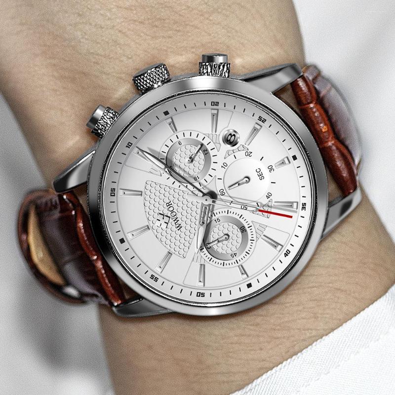 Wristwatches WWOOR Top Brand Men Watch Luxury Fashion Business Quartz Calendar Chronograph Waterproof Luminous Reloj Hombres, Gold black
Wristwatches WWOOR Top Brand Men Watch Luxury Fashion Business Quartz Calendar Chronograph Waterproof Luminous Reloj Hombres, Gold black