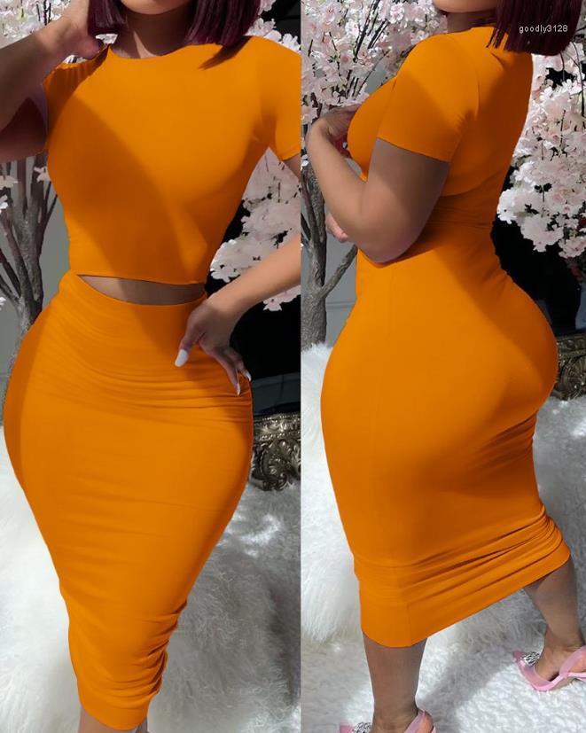 Work Dresses Women' Party Sets 2023 Summer European & American Fashion Plain Skinny Wedding Guest Short Sleeve Top High Waist Skirt
Work Dresses Women' Party Sets 2023 Summer European & American Fashion Plain Skinny Wedding Guest Short Sleeve Top High Waist Skirt