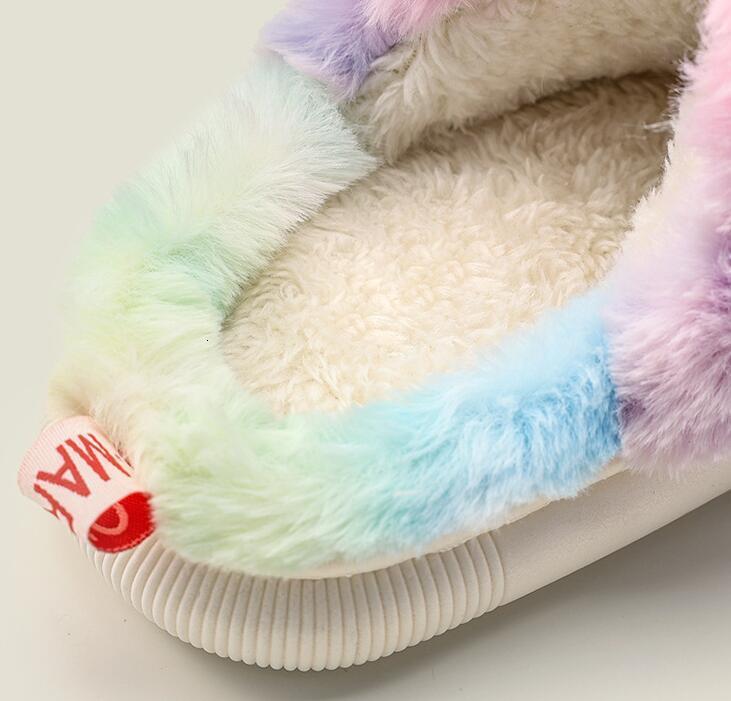 Slipper Autumn and Winter Children's Cotton Slippers Cute Cartoon Unicorn Household Plush Casual Soft Slippers Boys Girls Slippers Kids 230509