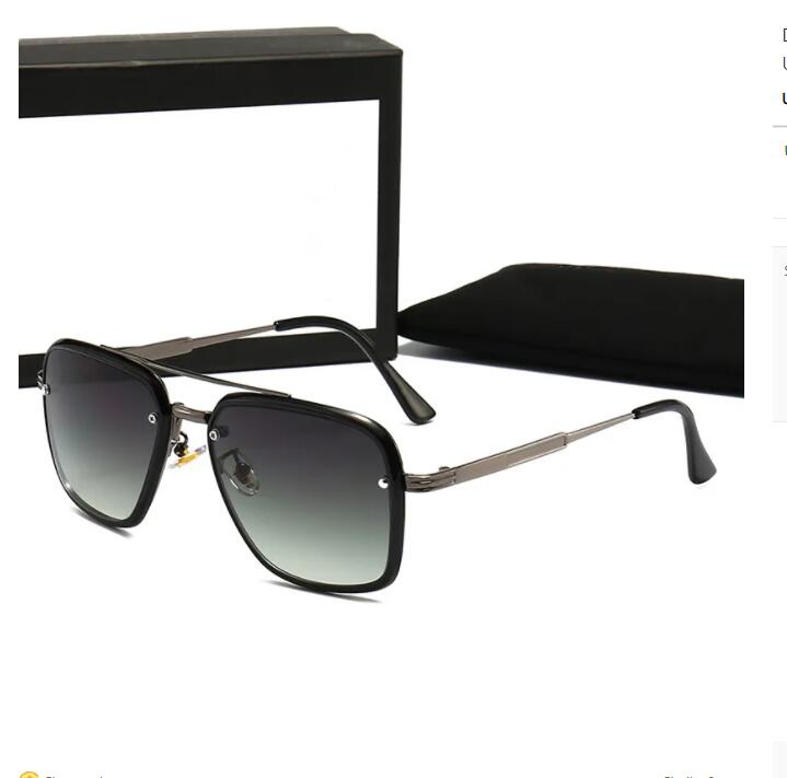 Luxury Brand Designer Sunglasses High Quality Metal Hinge Sunglass Men Glasses Women Sun glass UV400 lens Unisex with box
Luxury Brand Designer Sunglasses High Quality Metal Hinge Sunglass Men Glasses Women Sun glass UV400 lens Unisex with box