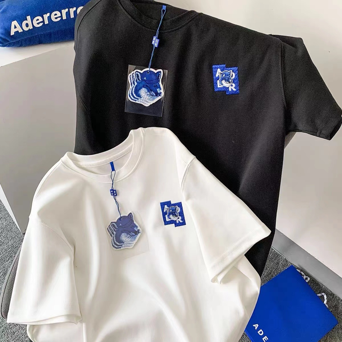 Women's T Shirts ADER ERROR Korean China-Chic Summer Fox Korean Half Sleeve Couple Short Sleeve T-shirt Women's ins, White
Women's T Shirts ADER ERROR Korean China-Chic Summer Fox Korean Half Sleeve Couple Short Sleeve T-shirt Women's ins, White