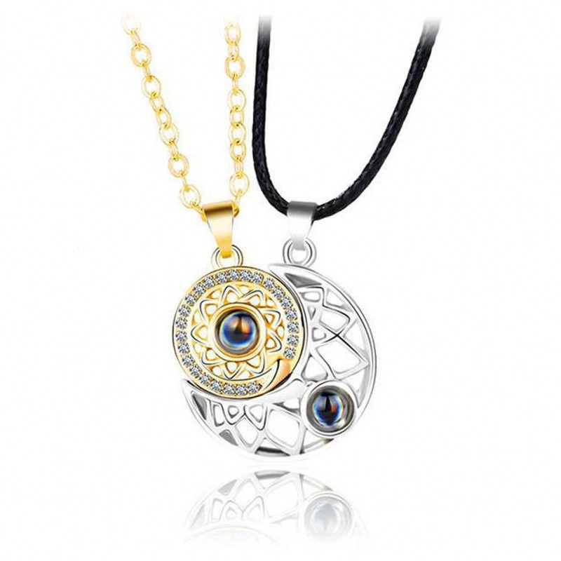 Fashion sun and moon heart shape 2 in 1 couple necklace luxury jewelry Valentine's Day Christmas Day gift man and women's pendant necklaces DHL free
Fashion sun and moon heart shape 2 in 1 couple necklace luxury jewelry Valentine's Day Christmas Day gift man and women's pendant necklaces DHL free
