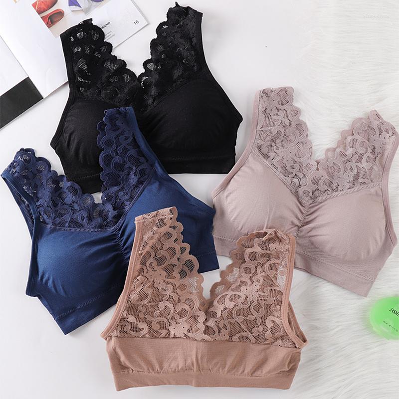 Bras Lace For Women Underwear Large Size Bra Wireless Bralette Sexy Female Lingerie Push Up Brassiere Backless Padded Vest Top, Black
Bras Lace For Women Underwear Large Size Bra Wireless Bralette Sexy Female Lingerie Push Up Brassiere Backless Padded Vest Top, Black