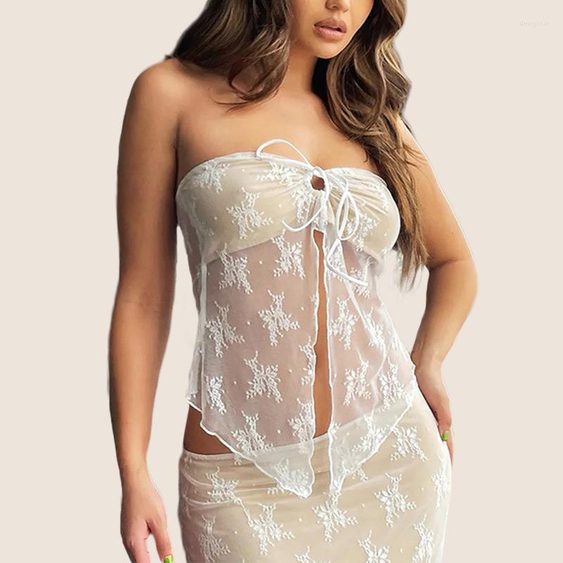 Women' Tanks 2023 Lace Corsets Strapless Off Shoulder Tube Tops Party Irregular Mesh See Through Tank Summer Mini Vest Crop, White
Women' Tanks 2023 Lace Corsets Strapless Off Shoulder Tube Tops Party Irregular Mesh See Through Tank Summer Mini Vest Crop, White