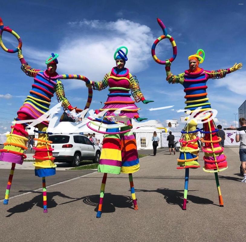 Stage Wear Amusement Park Tour Interactive Stilts Colorful Clown Party Atmosphere Bar Costume, Full set but shoes
Stage Wear Amusement Park Tour Interactive Stilts Colorful Clown Party Atmosphere Bar Costume, Full set but shoes