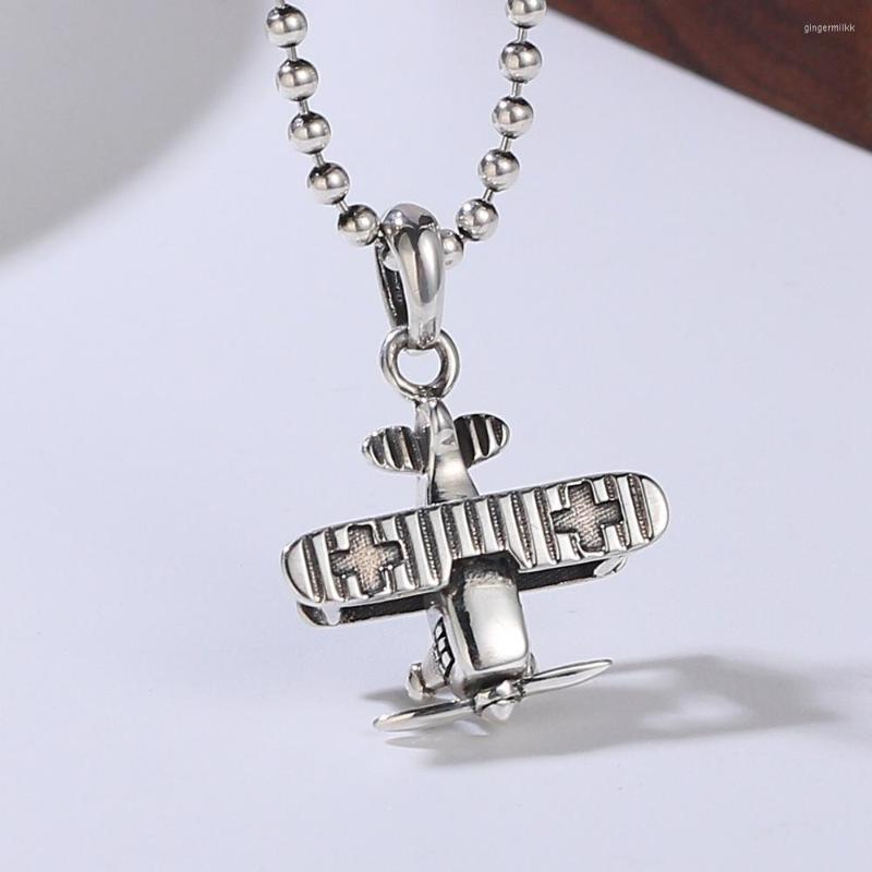 Chains S925 Sterling Silver Old-style Aircraft Pendant Trend Niche Glider Punk Europe And America
Chains S925 Sterling Silver Old-style Aircraft Pendant Trend Niche Glider Punk Europe And America
