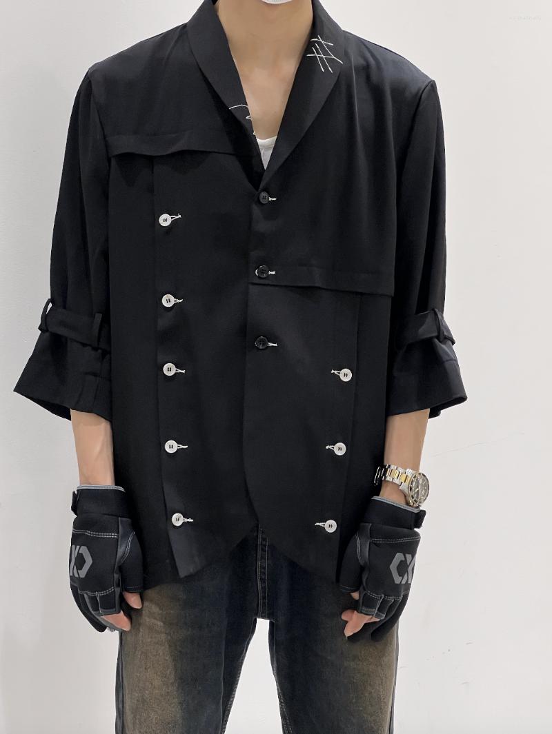 Men's Casual Shirts Qw0886 Fashion Men's 2023 Runway Luxury European Design Party Style Clothing, Black
Men's Casual Shirts Qw0886 Fashion Men's 2023 Runway Luxury European Design Party Style Clothing, Black
