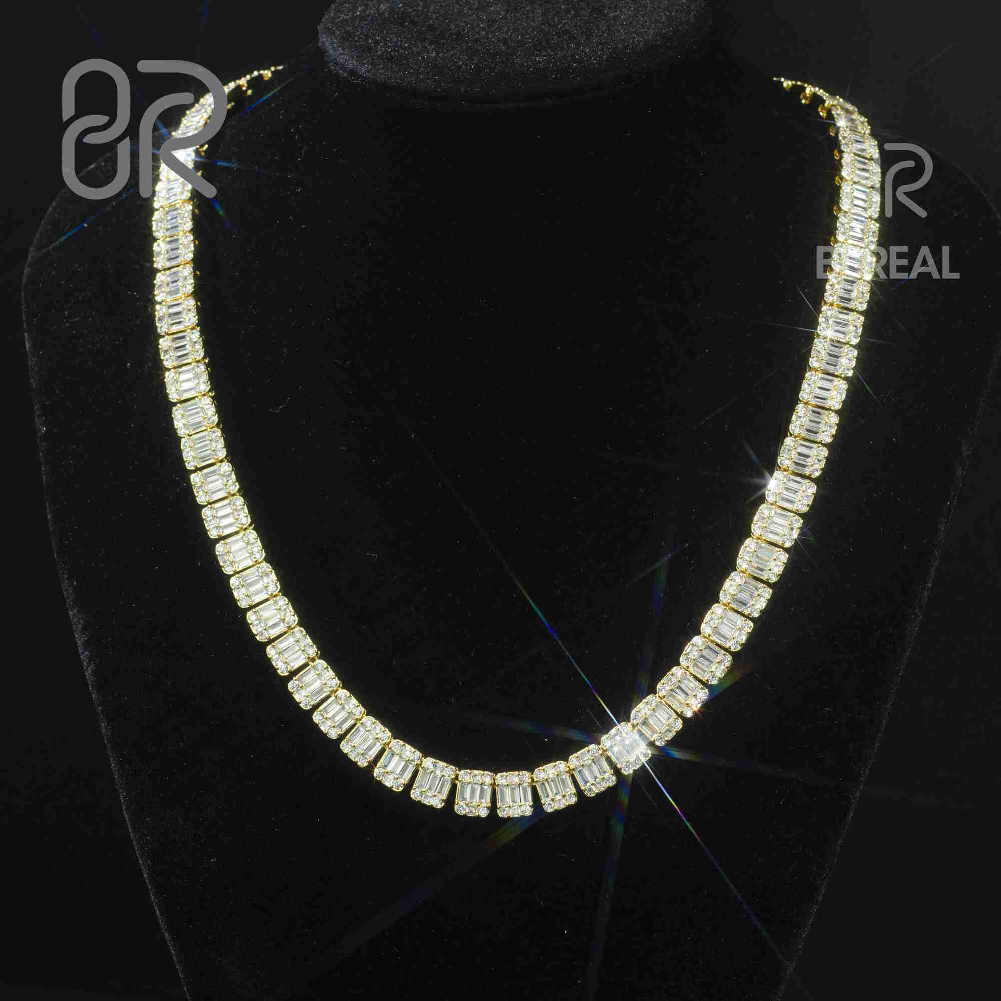 5mm 18" Vvs Moissanite Tennis Chain Necklace Thick Bling Gold Plating 925 Sterling Silver for Women Fine Jewelry
5mm 18" Vvs Moissanite Tennis Chain Necklace Thick Bling Gold Plating 925 Sterling Silver for Women Fine Jewelry