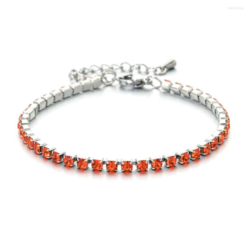Charm Bracelets Colorful Cubic Zirconia Stone Tennis Silver Plated Stainless Steel Chain Bracelet For Women Bride Jewelry
Charm Bracelets Colorful Cubic Zirconia Stone Tennis Silver Plated Stainless Steel Chain Bracelet For Women Bride Jewelry