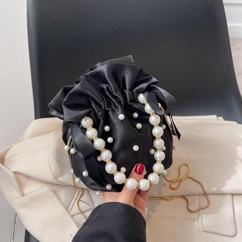 Evening Bags Fashion Rhinestone Shoulder Crossbody Bucket Bag Women Clutch Drawstring Pearl Chain Shiny Exquisite Handbags Purse, Black
Evening Bags Fashion Rhinestone Shoulder Crossbody Bucket Bag Women Clutch Drawstring Pearl Chain Shiny Exquisite Handbags Purse, Black