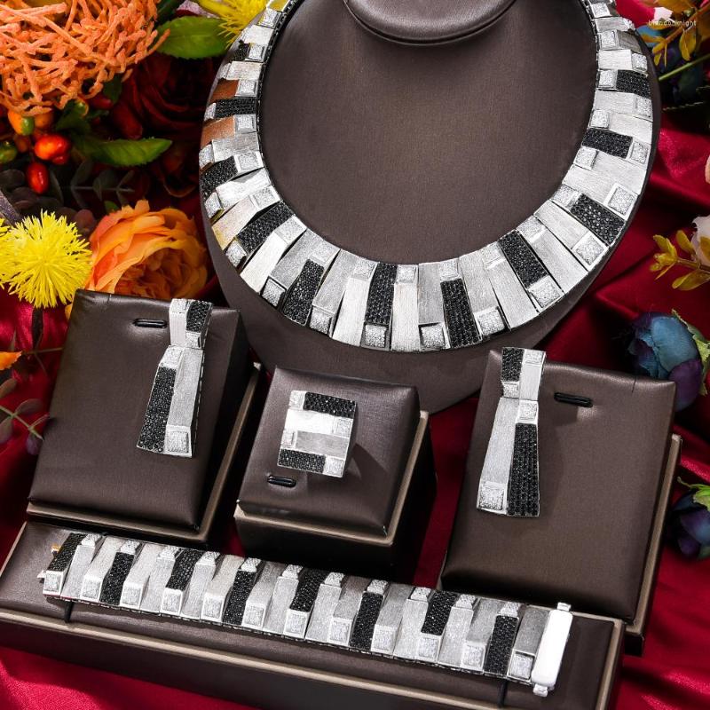 Necklace Earrings Set Kellybola Luxury Trend Gorgeous Bangle Ring African For Women Wedding Jewelry Trendy, Picture shown
Necklace Earrings Set Kellybola Luxury Trend Gorgeous Bangle Ring African For Women Wedding Jewelry Trendy, Picture shown