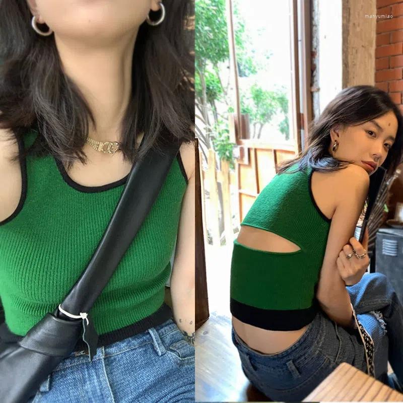 Women' Tanks Sweet Chic Tank Top Vest Backless Sleeveless Slim Crop Green Elastics Knitting Spring Summer, Black
Women' Tanks Sweet Chic Tank Top Vest Backless Sleeveless Slim Crop Green Elastics Knitting Spring Summer, Black