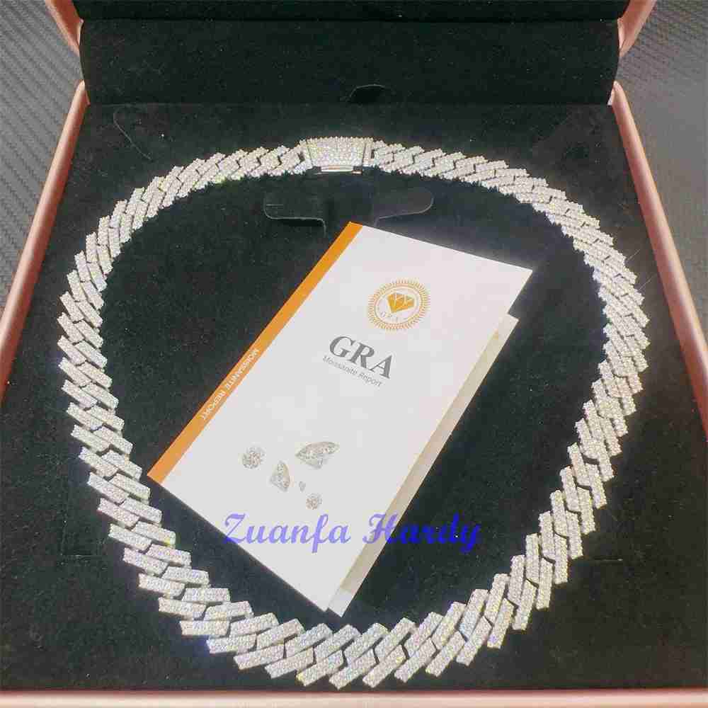 Zuanfa Pass Diamond Tester Vvs Round Moissanite Diamond Chain 12mm Hip Hop Iced Out Cuban Link Necklace
Zuanfa Pass Diamond Tester Vvs Round Moissanite Diamond Chain 12mm Hip Hop Iced Out Cuban Link Necklace