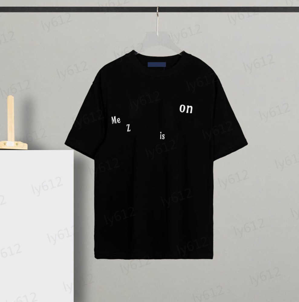 Black Mens Tops Summer Spring Fashion Loose Casual Luxury Brand Classic Letter Logo Round Neck Short Sleeve Cotton T-shirt Male Clothes 2 Colors 0206
Black Mens Tops Summer Spring Fashion Loose Casual Luxury Brand Classic Letter Logo Round Neck Short Sleeve Cotton T-shirt Male Clothes 2 Colors 0206