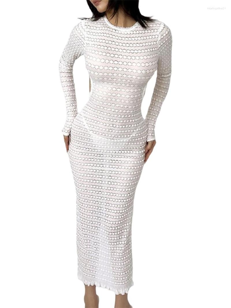 Women' Swimwear Women Y2K See Through Long Dress Set Sleeve CrewNeck Backless Lace Patchwork Bodycon With V-neck Camisole, White
Women' Swimwear Women Y2K See Through Long Dress Set Sleeve CrewNeck Backless Lace Patchwork Bodycon With V-neck Camisole, White