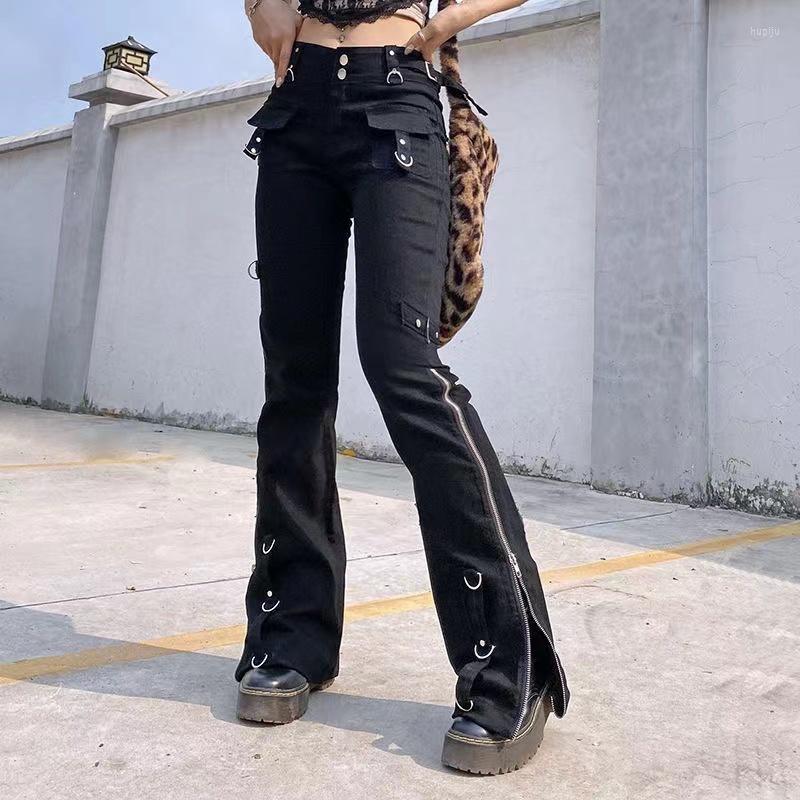 Women' Jeans Bandage Low Waist Cargo Pants Gothic Punk Baggy Retro Kawaii Trousers Grunge Zipper Woen Streetwear Sweatpants, Black
Women' Jeans Bandage Low Waist Cargo Pants Gothic Punk Baggy Retro Kawaii Trousers Grunge Zipper Woen Streetwear Sweatpants, Black