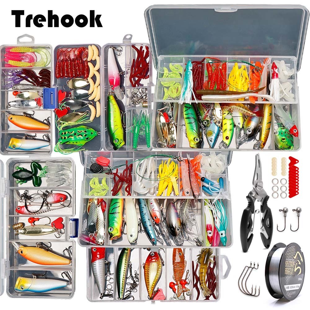 Baits Lures TREHOOK 18 280pcs Fishing Set Wobblers Kit Include Soft Lure Spoon Minnow Popper Vib Jig Crankbait Tackle 230509
Baits Lures TREHOOK 18 280pcs Fishing Set Wobblers Kit Include Soft Lure Spoon Minnow Popper Vib Jig Crankbait Tackle 230509