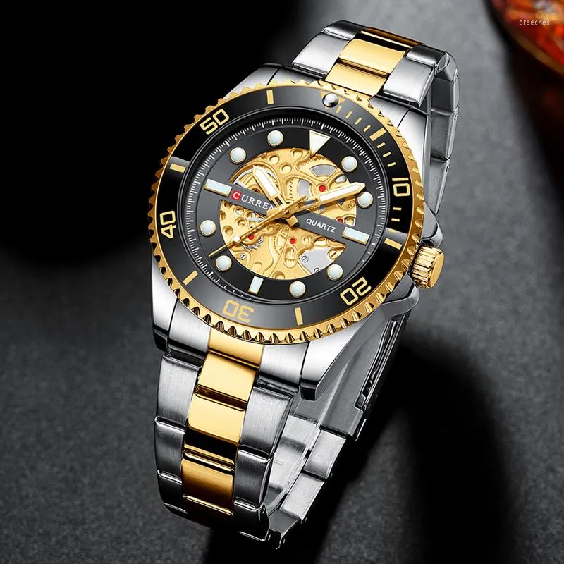 Wristwatches Fashion Men Watches Casual Simple Imitation Mechanical Design Watch Stainless Steel Wristband Waterproof Clock, Black
Wristwatches Fashion Men Watches Casual Simple Imitation Mechanical Design Watch Stainless Steel Wristband Waterproof Clock, Black