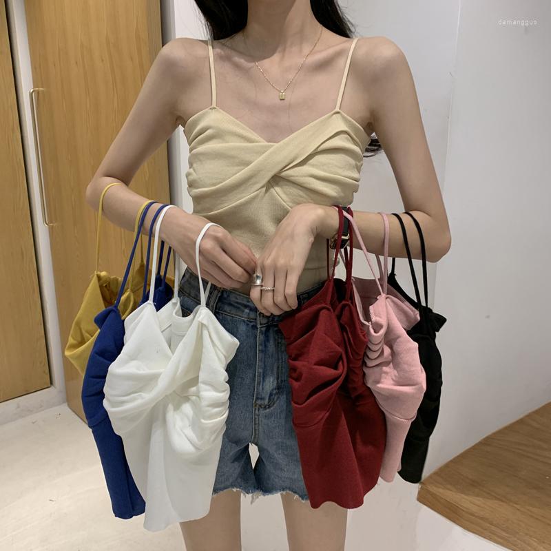 Women's Tanks Knitted Camisole Womens Camis Halter Female Tops 2023Summer Sexy Sleeveless Slim Crop Top Women Clothes Roupas Femininas, Black
Women's Tanks Knitted Camisole Womens Camis Halter Female Tops 2023Summer Sexy Sleeveless Slim Crop Top Women Clothes Roupas Femininas, Black