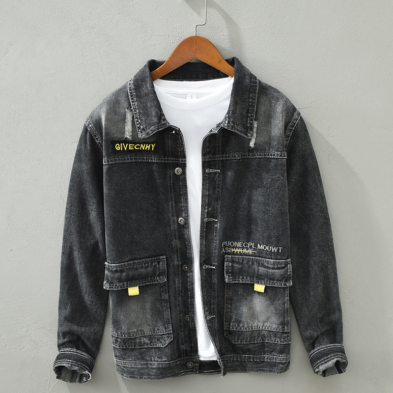 Men's Jackets Men's fashion embroidery loose denim jacket spring and autumn brand ins casual retro clothes Harajuku men's clothing 230509, Black
Men's Jackets Men's fashion embroidery loose denim jacket spring and autumn brand ins casual retro clothes Harajuku men's clothing 230509, Black