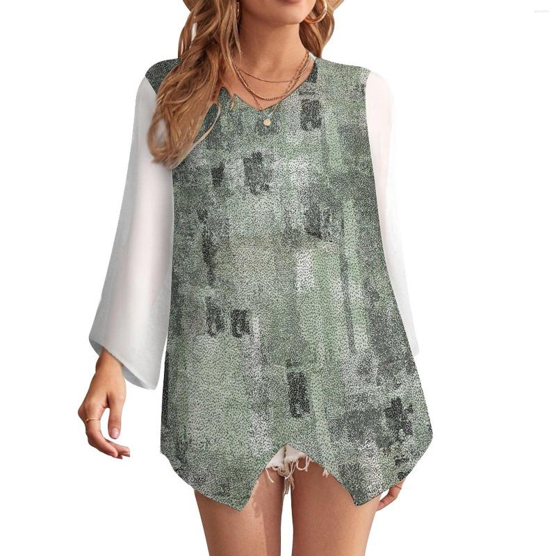 Women' Blouses Green Ink Printed Women' Irregular Hem Long Sleeved Sunshade Beach Suit Chiffon Chic Casual Large 2023 Summer, Style
Women' Blouses Green Ink Printed Women' Irregular Hem Long Sleeved Sunshade Beach Suit Chiffon Chic Casual Large 2023 Summer, Style