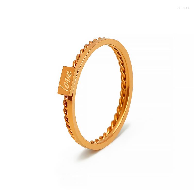 Cluster Rings Love Ring For Women Girls Gold Rose Color Titanium Steel Accessories Fashion Charm Daily Jewelry Gift (GR434)
Cluster Rings Love Ring For Women Girls Gold Rose Color Titanium Steel Accessories Fashion Charm Daily Jewelry Gift (GR434)