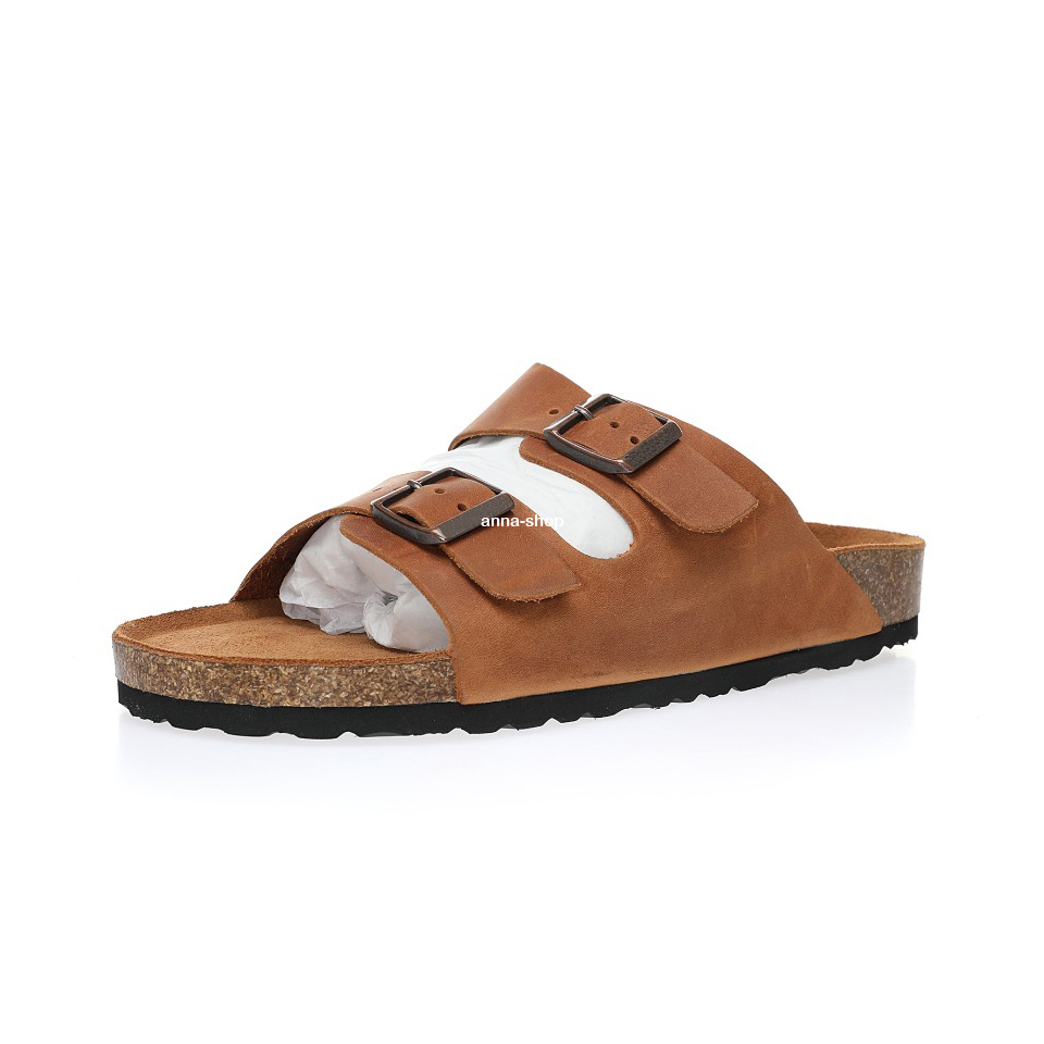 

Arizona Suede Leather Sandals for Men Slides Shoes Mens Cork Footbed Sandles Women Cream Slippers Womens Flop Man Beach Shoe Woman Flip Flops Thong Flop 0129412