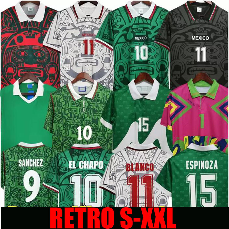 

Retro 70 MEXICO BLANCO Soccer Jersey 86 94 98 2006 HERNANDEZ H.SANCHEZ football shirt LUIS GARCIA CAMPOS ancient maillot MARQUEZ 2010 1999 kid kits ninos, 1970 home