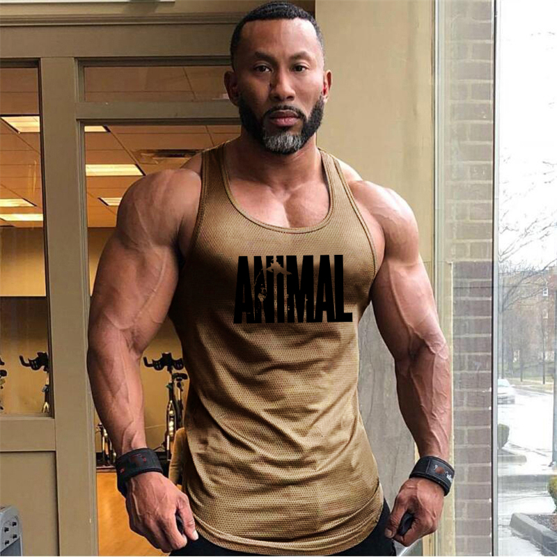 

Men's Tank Tops Summer Brand Fitness Tank Top Men Bodybuilding Gyms Clothing Fitness Men Shirt slim fit Vests Mesh Singlets Muscle Tops 230508, Gray