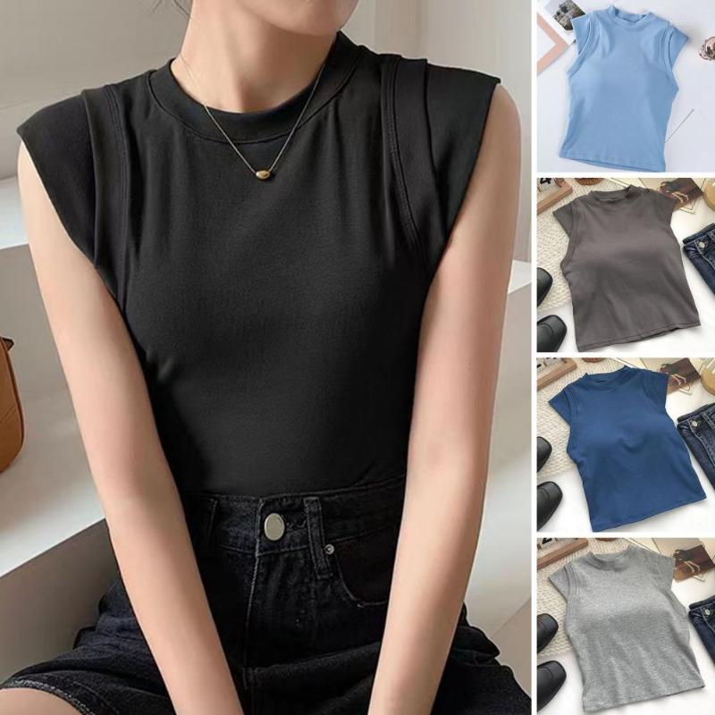 Women's Tanks Women Camisole Half High Collar Flying Sleeve Bottoming Vest Slim Fit Elastic Summer Tops Solid Color With Bra Pads, Black
Women's Tanks Women Camisole Half High Collar Flying Sleeve Bottoming Vest Slim Fit Elastic Summer Tops Solid Color With Bra Pads, Black