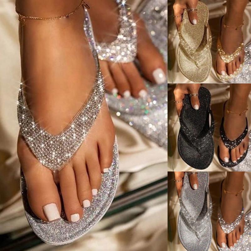 Slippers Women Flip Flop Slides Bling Rhinestone Ladies Shoes Casual Summer Flat Female Crystal Glitter Woman Leisure Sandals 16, Bk
Slippers Women Flip Flop Slides Bling Rhinestone Ladies Shoes Casual Summer Flat Female Crystal Glitter Woman Leisure Sandals 16, Bk