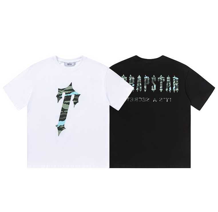 Designer Fashion Clothing Tshirt Tees Small Trendy Trapstar Summer New Blue Camouflage Large T-letter Front Back Printed Pure Cotton Short Sleeves for Men Women, Black
Designer Fashion Clothing Tshirt Tees Small Trendy Trapstar Summer New Blue Camouflage Large T-letter Front Back Printed Pure Cotton Short Sleeves for Men Women, Black