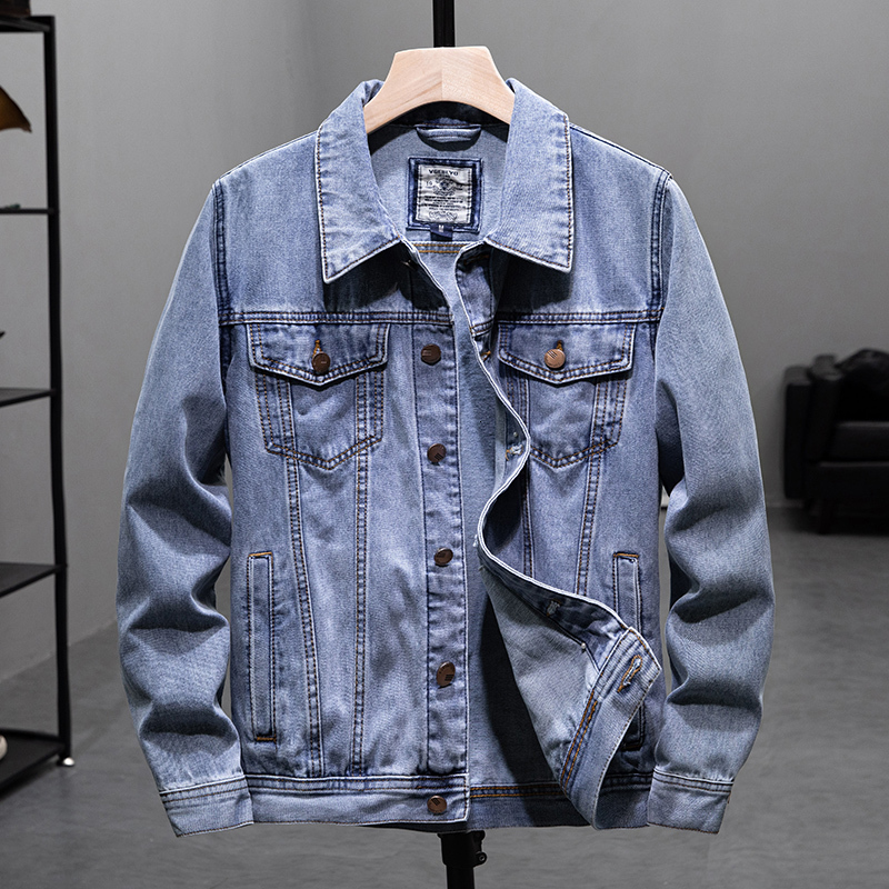 Men's Jackets Autumn Men's Blue Casual Denim Jacket Fashion Classic Style Cotton Elasticity Denim Coat Male Brand Clothes 230509, 6010
Men's Jackets Autumn Men's Blue Casual Denim Jacket Fashion Classic Style Cotton Elasticity Denim Coat Male Brand Clothes 230509, 6010
