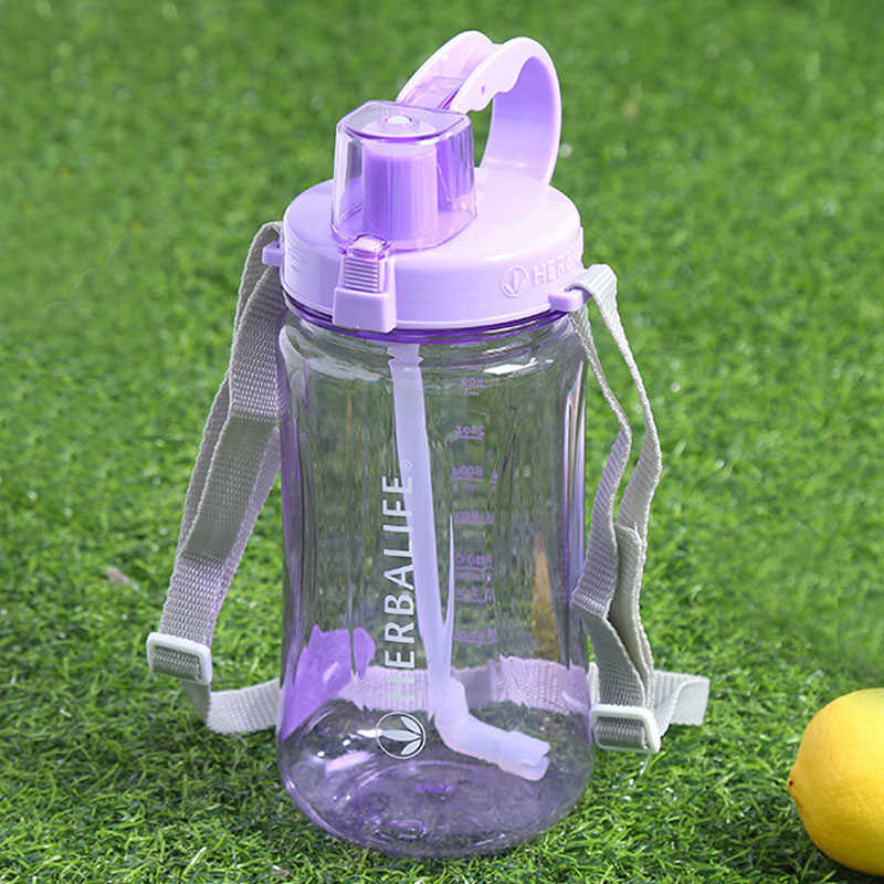 Wholesale Pirce 1000ml BPA Free Herbalife Nutrition Food Grade Plastic Sports Water bottle with Straw