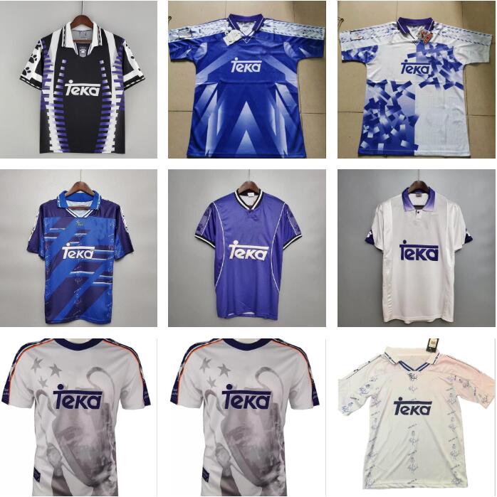94 95 96 97 98 Retro Real Madrids Redondo Soccer Jerseys 1994 1995 1996 1997 1998 #7 Raul #9 Zamorano home white away blue football Shirts Vintage MAGLIA Camiseta de futbol
94 95 96 97 98 Retro Real Madrids Redondo Soccer Jerseys 1994 1995 1996 1997 1998 #7 Raul #9 Zamorano home white away blue football Shirts Vintage MAGLIA Camiseta de futbol