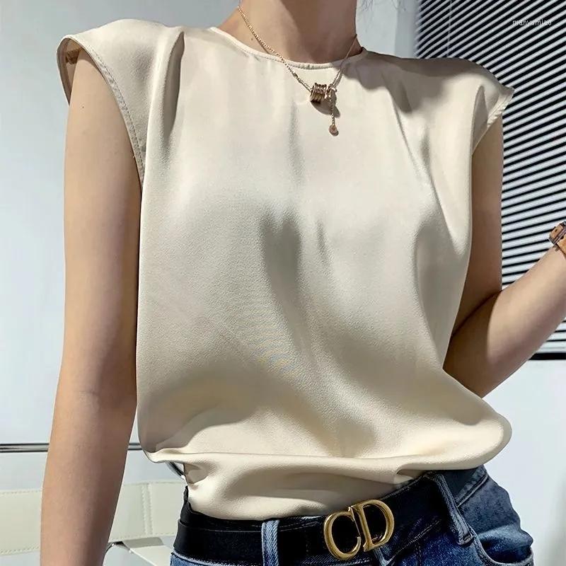 Women's Tanks Satin Chic Woman Blouse Elastics 2023 Summer Women's Tank Top Elegant Female Tube Tops Aesthetic Clothes Loose Casual, Black
Women's Tanks Satin Chic Woman Blouse Elastics 2023 Summer Women's Tank Top Elegant Female Tube Tops Aesthetic Clothes Loose Casual, Black