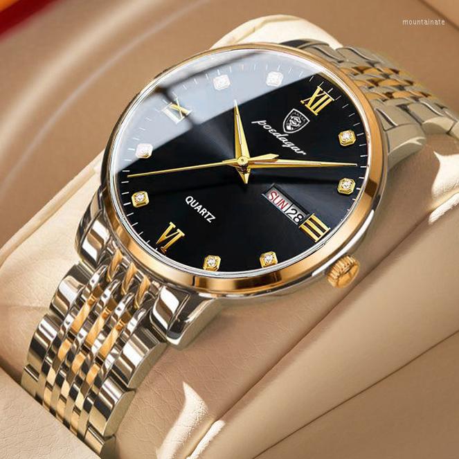 Wristwatches POEDAGAR Sport Men Watch Top Military Waterproof Male Clock Stainless Steel Quartz Date Week Man Wristwatch 856, Po85607 
Wristwatches POEDAGAR Sport Men Watch Top Military Waterproof Male Clock Stainless Steel Quartz Date Week Man Wristwatch 856, Po85607