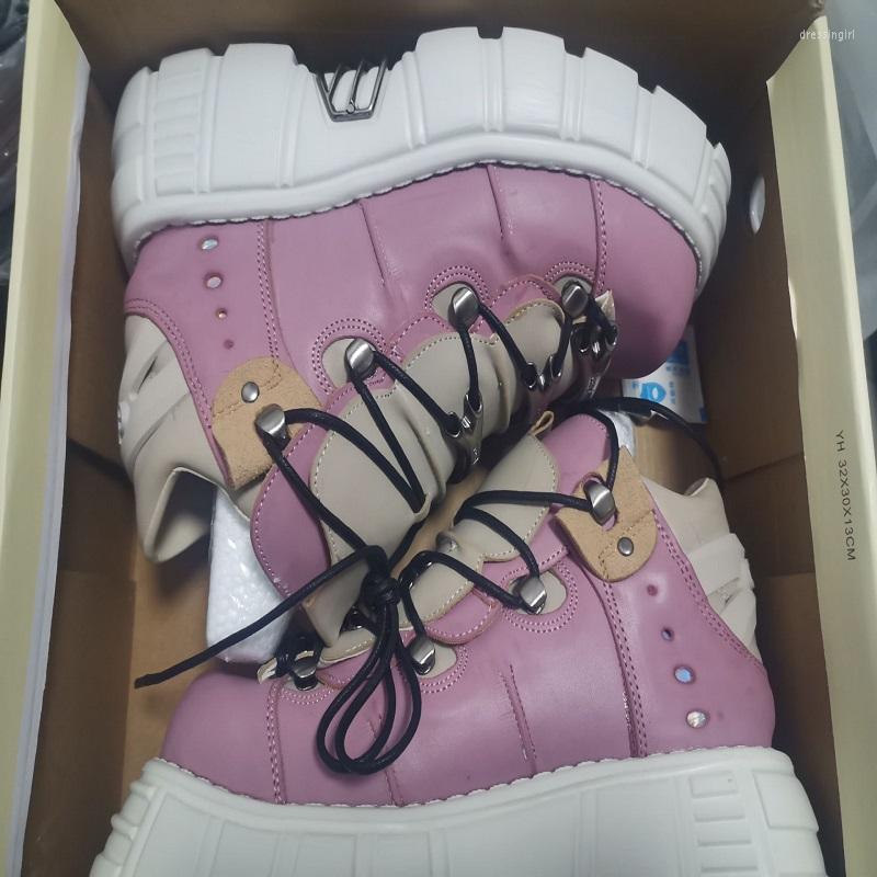 Dress Shoes Spring Retro Contrast Color Punk Leisure Platform Increased Rock Motorcycle Boots Women, Pink rice apricot
Dress Shoes Spring Retro Contrast Color Punk Leisure Platform Increased Rock Motorcycle Boots Women, Pink rice apricot