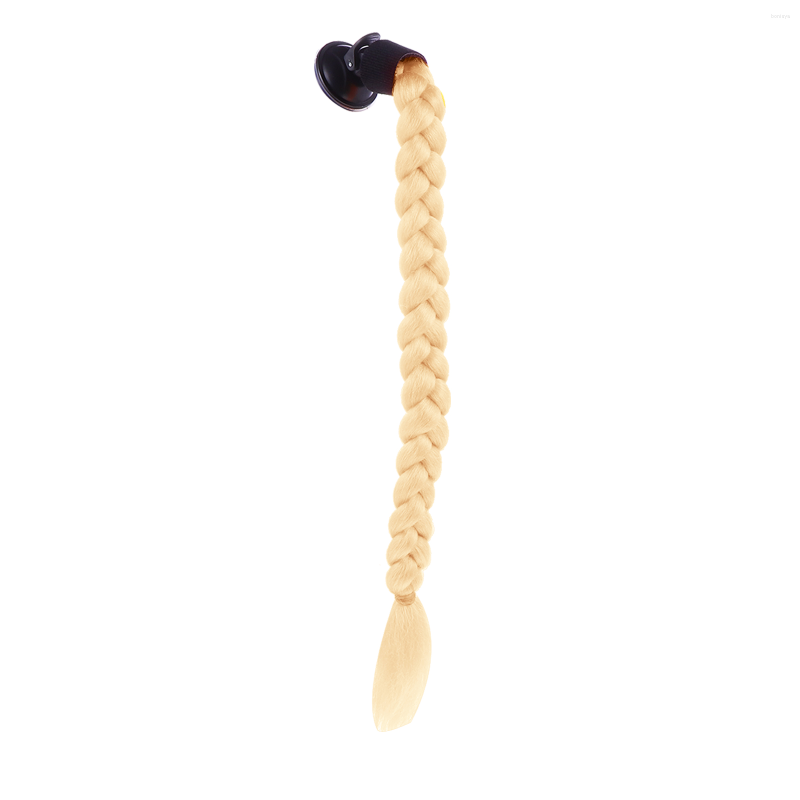 Motorcycle Helmets Bike Hair Tails Braids Braid Extension Removable, Golden