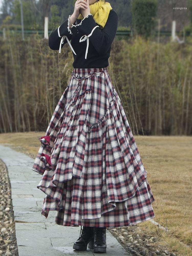 Skirts Cotton Linen Women Medieval Skirt Plaid Dubai Turkey Retro Ethnic Lace-up Muslim Maxi Long Spring Summer 2023, Picture shown
Skirts Cotton Linen Women Medieval Skirt Plaid Dubai Turkey Retro Ethnic Lace-up Muslim Maxi Long Spring Summer 2023, Picture shown