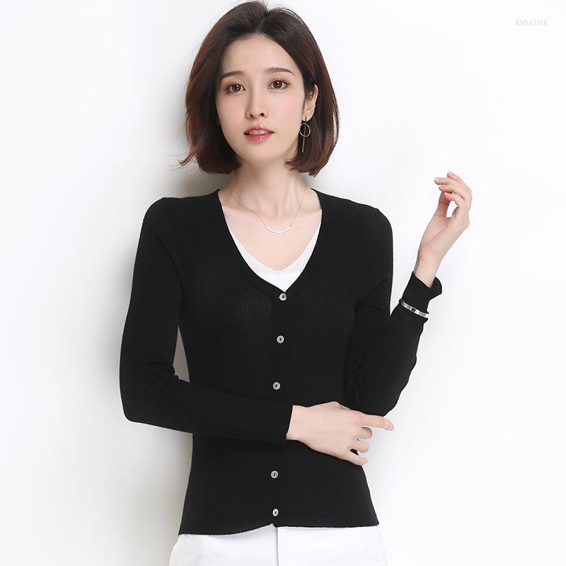 Women's Knits Women Wool Sweater Full Sleeve Cardigans V-neck Sweet Cashmere Comfortable Soft Female Sweaters 73010, Black
Women's Knits Women Wool Sweater Full Sleeve Cardigans V-neck Sweet Cashmere Comfortable Soft Female Sweaters 73010, Black