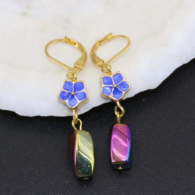 Dangle Earrings Fashion Women Unique Design Gold-color Cloisonne Long Hematite Drop For Elegant Jewelry B2611
Dangle Earrings Fashion Women Unique Design Gold-color Cloisonne Long Hematite Drop For Elegant Jewelry B2611