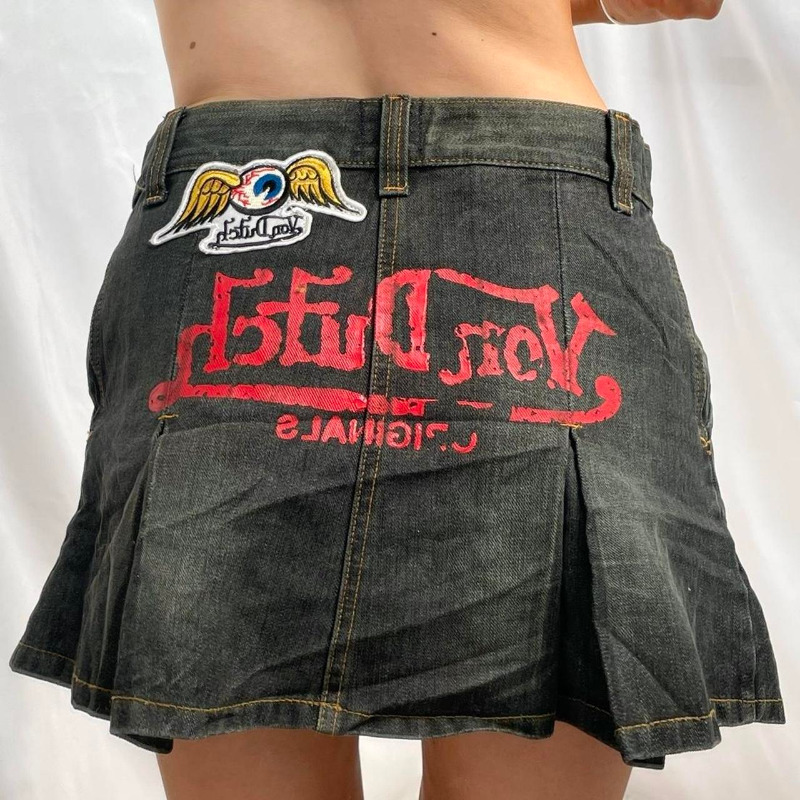 Skirts Y2K Embroidered Mini Skirt' Retro Distressed Black Skirt Letter Print Denim with Belt Women Streetwear Summer 230508, Blue
Skirts Y2K Embroidered Mini Skirt' Retro Distressed Black Skirt Letter Print Denim with Belt Women Streetwear Summer 230508, Blue